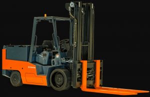 forklift in operation