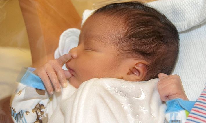 sleeping infant